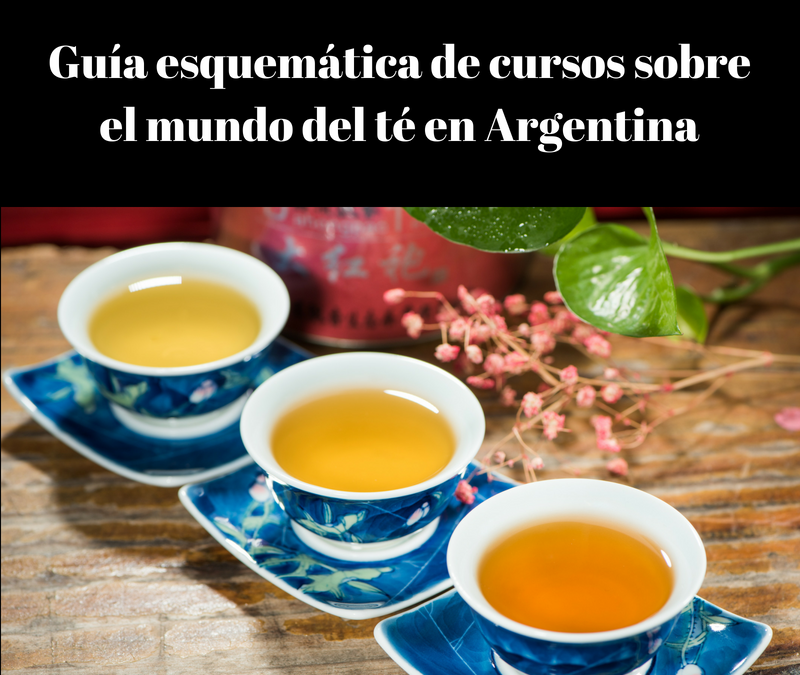 Guía esquemática de cursos sobre el mundo del té en Argentina