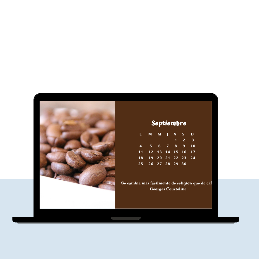 Dasbeth Viajera | Fondos de pantalla para PC con calendario del año 2023  para amantes del café