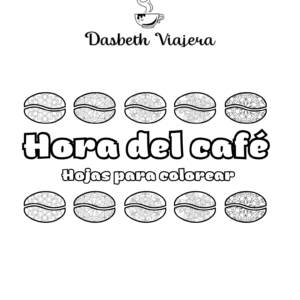 portada hojas para colorear café